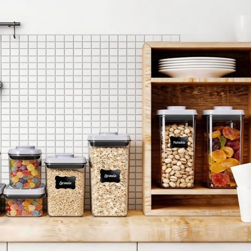Pop Push Button Airtight Food Storage Containers 6 Set - Image 6