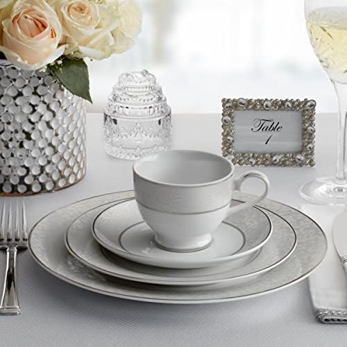 Mikasa Parchment 40-Piece Dinnerware Set, Service for 8, Durable Porcelain Plates, Bowls, and Mugs with Contemporary Design, Dishwasher Safe - Image 6