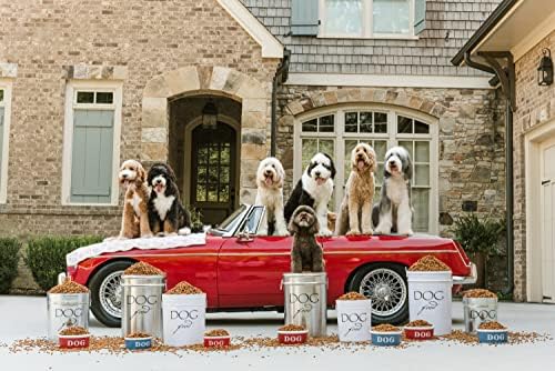 Harry Barker Classic White Dog Food Storage Canister – Large, Airtight Stainless Steel Pet Food Container, Holds Up to 40 lbs Dry Dog Food, Kitchen Counter & Pantry Storage - White - Image 3