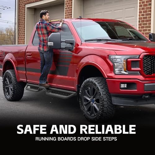 Running Boards SuperCrew Cab Fits 2015-2026 Ford F150 F250 F350 - Image 3