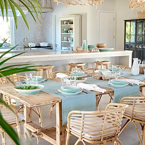 Casafina Ceramic Stoneware 16'' Oval Platter - Taormina Collection, Aqua | Microwave, Dishwasher, Oven & Freezer Safe Dinnerware | Food Safe Glazing | Restaurant Quality Serveware - Image 3