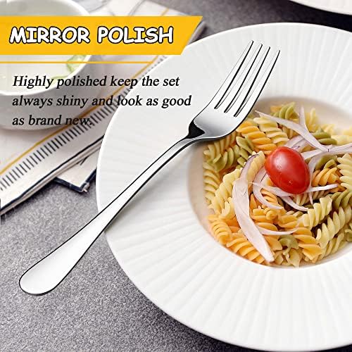 LIANYU 60 PCS Silverware Set for 12, Stainless Steel Cutlery Set - Image 5