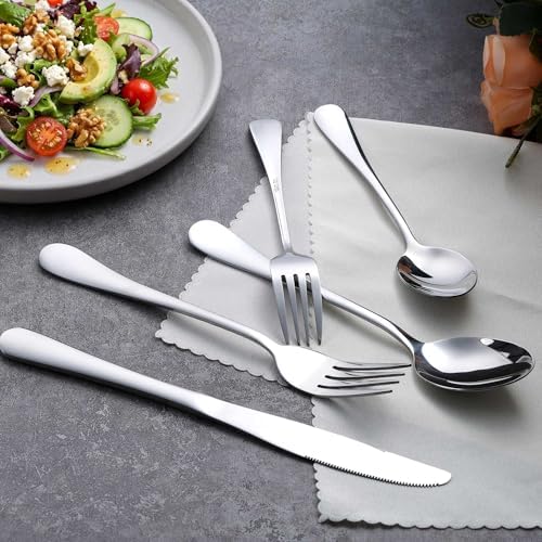 LIANYU 30 Piece Flatware Silverware Set for 6, Stainless Steel Cutlery Set - Image 6
