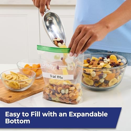 Hefty XL Press to Close Plastic Sandwich Expand and Fill Food Storage Bags, 130 Count (Pack of 4) - Image 6