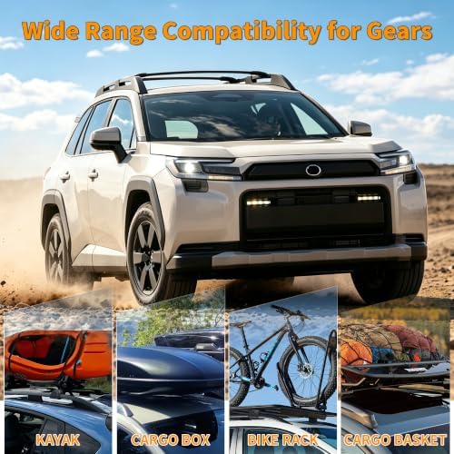 Autekcomma Lockable 260lbs Roof Rack Cross Bars Fits 2026 Toyota RAV4 - Image 6