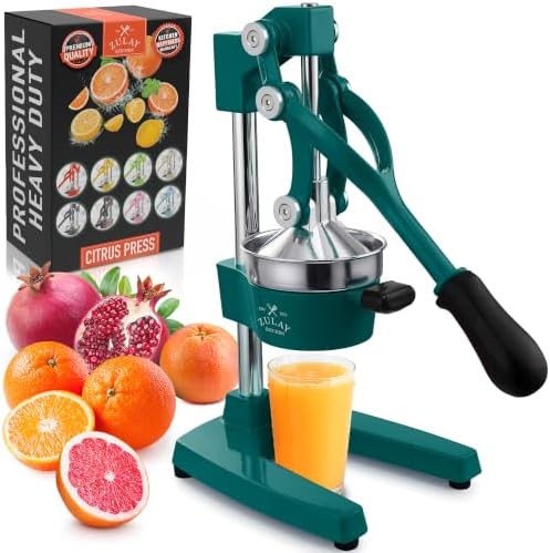 Zulay Kitchen Cast Iron Juicer, Orange Manual Juicer, Citrus Press, Gray by ZulayKitchen