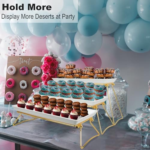 Czlizdyt Extra Large 3 Tier Serving Tray Set, 24x22x9.7 inch - Image 4