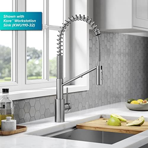 KRAUS Oletto 2-in-1 Commercial Style Pull-Down Single Handle Water Filter Kitchen Faucet for Reverse Osmosis or Water Filtration System in Spot-Free Stainless Steel, KFF-2631SFS - Image 3