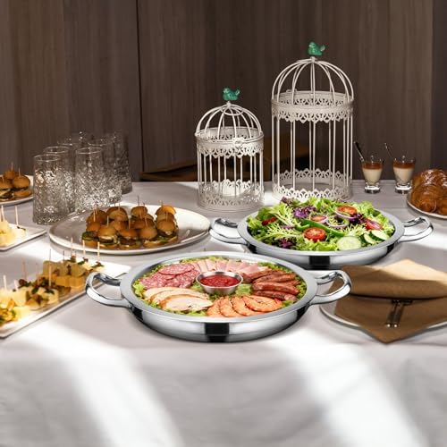 2-Set Shrimp Cocktail Serving Dish with Ice Tray, Cold Chilled Serving Tray - Image 6