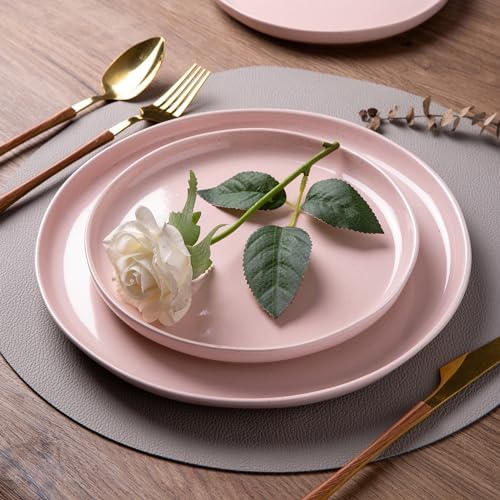 AmorArc Dinnerware Sets for 4, 12 Pieces Ceramic Plates and Bowls Set - Image 2