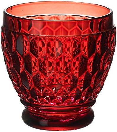 Villeroy & Boch Boston Red Crystal Shot Glass, Set of 4 by VilleroyBoch