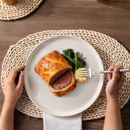 AmorArc Dinnerware Sets for 6, 24 Pieces Ceramic Plates and Bowls Set - Image 6
