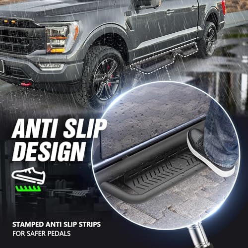 Running Boards SuperCrew Cab Fits 2015-2026 Ford F150 F250 F350 - Image 5