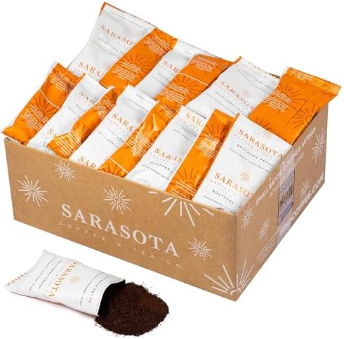 Coffee Packets – Butter Pecan Ground Packs, Gourmet Medium Roast, Low Acid 2oz Pre-Measured Bags for 12-Cup Drip Brewers, Bulk Southern Texas Pecan Single-Pot Pouches, 36 Count by SarasotaCoffeeTeaCo