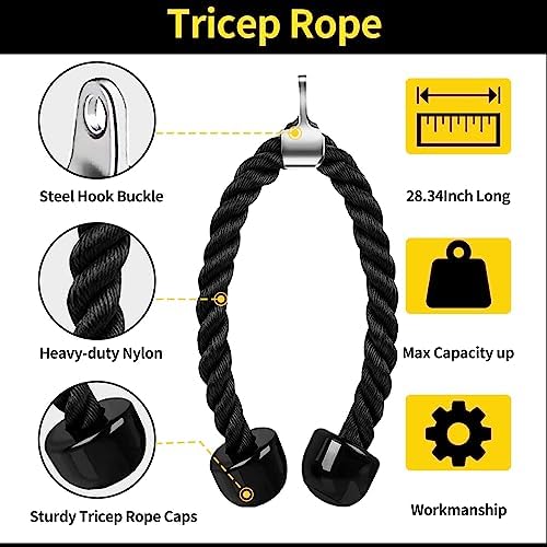 Cable Machine Attachment, LAT Pulldown Attachments, Home Gym Accessories, Triceps Pull Down Attachment - Image 4