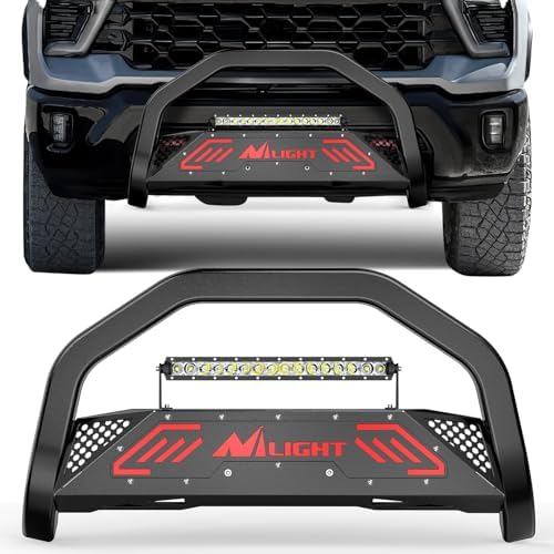 Nilight Bull Bar for 2019-2024 Chevy Silverado 1500 & GMC Sierra 1500 by Nilight