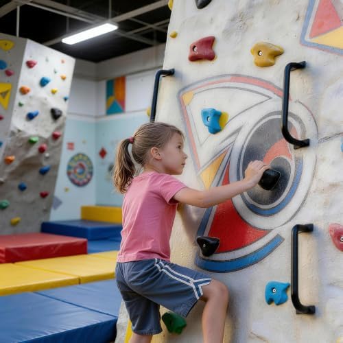 6 Pcs Black 17”Metal Playground Safety HandlesFor Indoor & Ourdoor - Image 6
