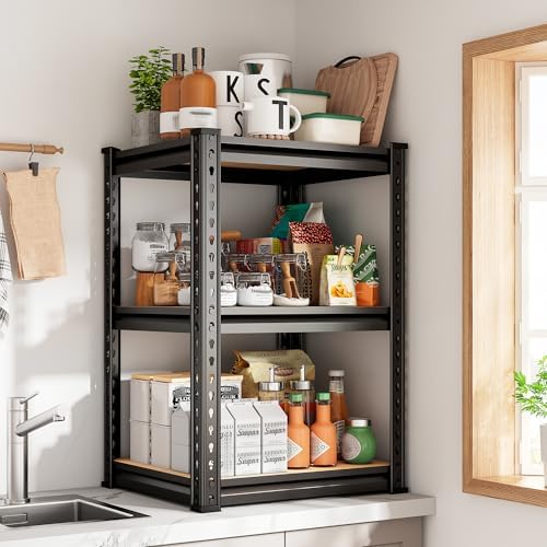 REIBII Storage Shelves for Pantry, Kitchen, 6 Tier Garage Shelving (Pack of 2) - Image 2