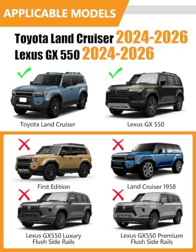 Roof Rack Cross Bars for 2024-2026 Toyota Land Cruiser 250/2024-2026 Lexus - Image 2