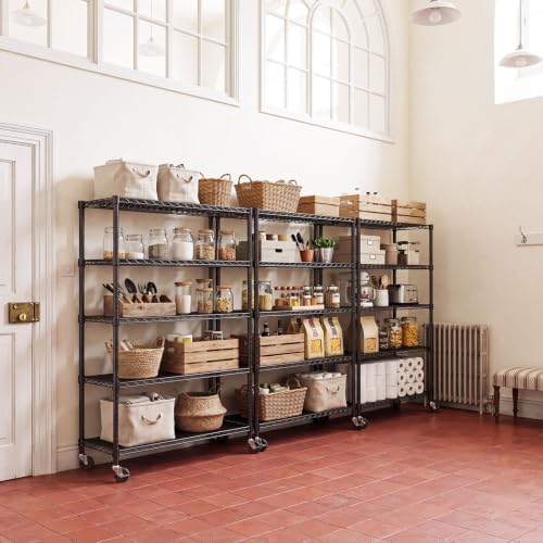 IZEUK Heavy Duty Black Industrial Metal 24x72 Shelf Rack for Storage - Image 2