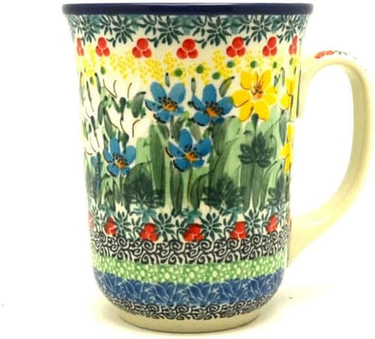 Polish Pottery Mug - 16 oz. Bistro - Unikat Signature U5131 by Polish+Pottery+Gallery