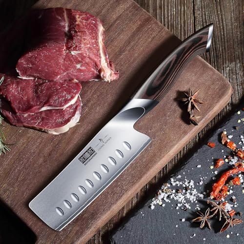 HOSHANHO 5.5 Inch Nakiri Knife, Ultra Sharp Japanese Kitchen Chef Knife - Image 5