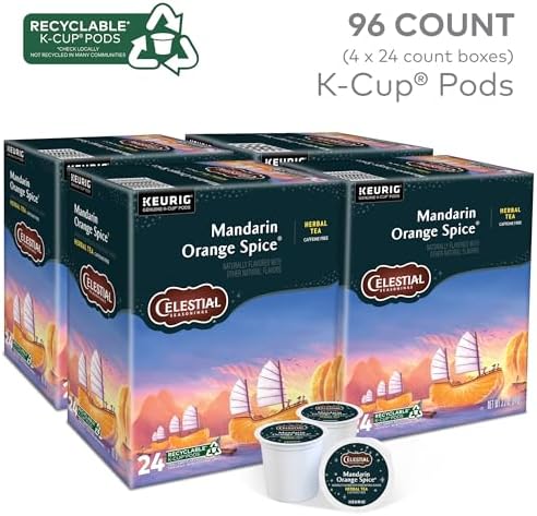 Mandarin Orange Spice Herb Tea K-Cups, 96/Carton - Image 3