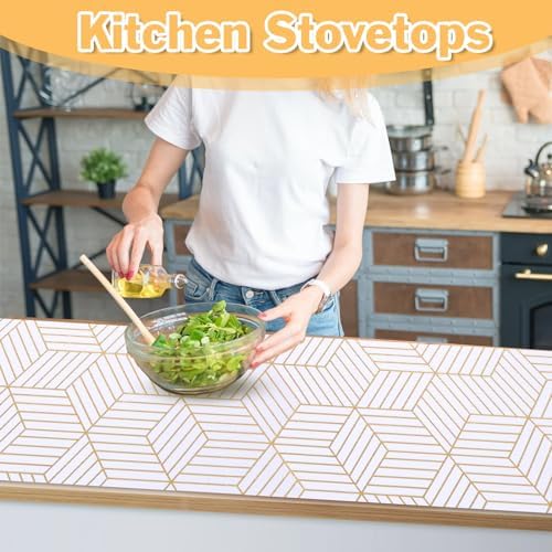 Shelf Liners for Kitchen Cabinets Non Adhesive Shelf Liner Paper Non-Slip - Image 6