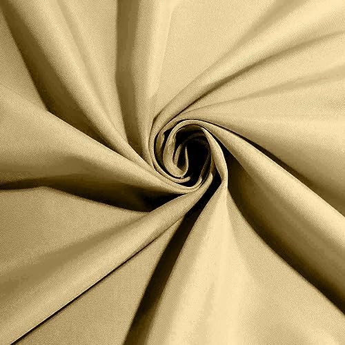 25 pcs 17-Inch Champagne Polyester Table Napkins Reusable Washable Wedding Party Dinner Linens Tableware Supplies - Image 3