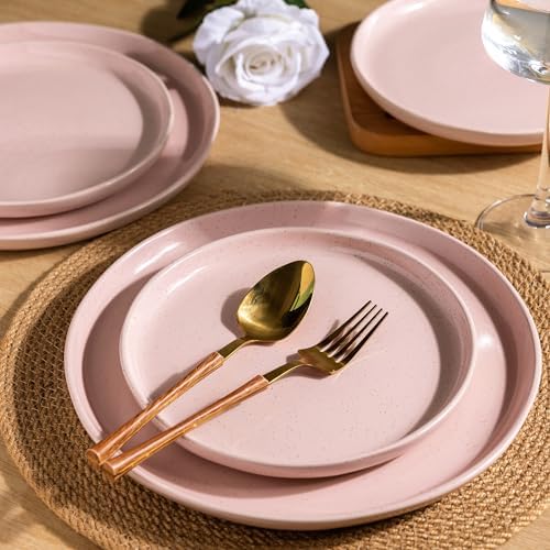 AmorArc Dinnerware Sets for 4, 12 Pieces Ceramic Plates and Bowls Set - Image 4