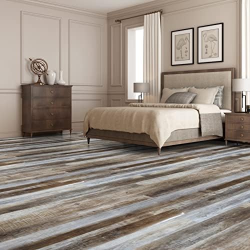 Art3d 36-Pack Peel and Stick Vinyl Floor Tiles (54 Sq.Ft), Old Wood - Image 2
