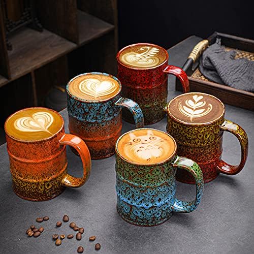 Coffee Mug,20 Oz Coffee Cups Ceramic Tea Cup Large Coffee Mug for Office and Home - Dishwasher and Microwave Safe Novelty Coffee Mug(1,Green and Blue) - Image 6