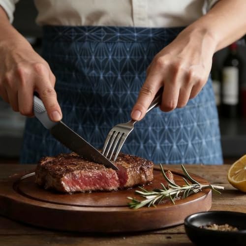 imarku 14-Piece Kitchen Knife Set with Block and Built-in Sharpener - Image 3