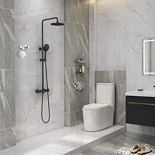 Brushed Bathroom Hardware Accessories Set 4 Pieces Brushed Nickel Towel Bar Set, 23.6 Inch Towel Rack Set SUS304 Stainless Steel Bathroom Set,Wall Mounted - Image 7