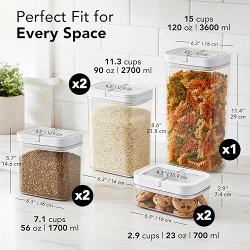 ECOBERI Airtight Food Storage Containers for Pantry, 7 Piece - Image 2