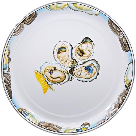 Golden Rabbit Enamelware Medium Tray, 15.5 inch, Oyster by GoldenRabbitEnamelware
