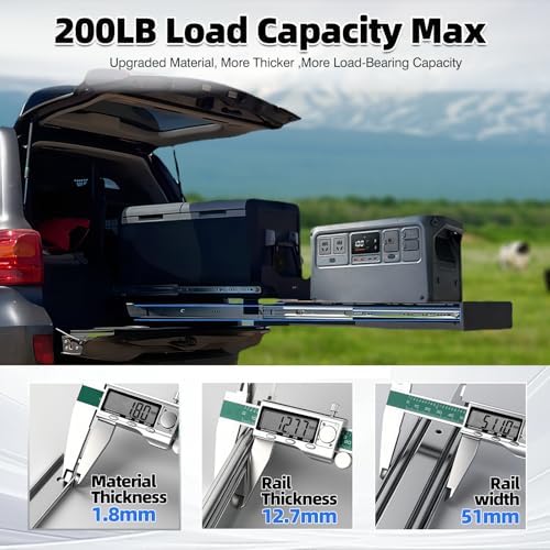 Thickened 200Lbs Heavy Duty Drawer Slides 1 Pair 10 12 14 16 18 20 22 24 32 40 Full Extension Ball Bearing Sliding Rails Cabinet Tool Box Runners Tracks Glides (16" L) - Image 5