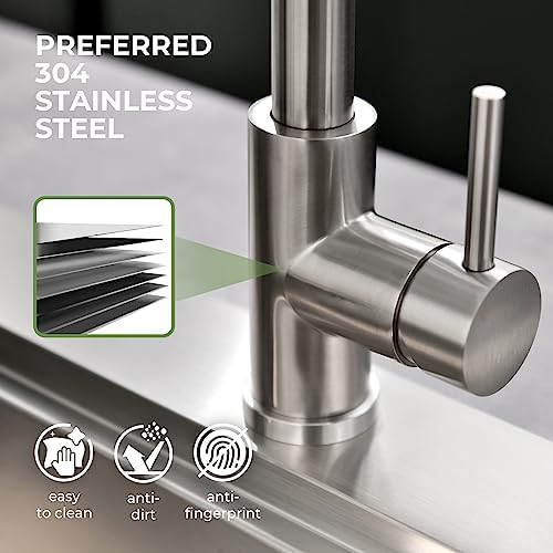 VFAUOSIT Touchless Kitchen Faucet with Pull Down Sprayer, Brushed Nickel - Image 5