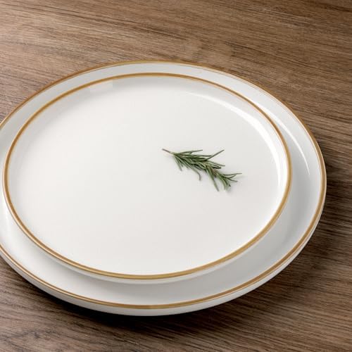GBHOME Dinnerware Sets for 6, 18 Pieces Ceramic Plates and Bowls Set - Image 2
