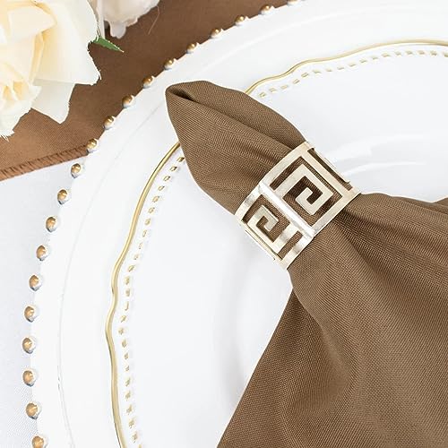 Balsa Circle 100 pcs 17-Inch Taupe Polyester Table Napkins Reusable Washable Wedding Party Dinner Linens Tableware Supplies - Image 7