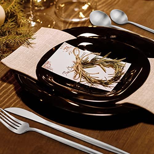 20-Piece Stainless Steel Silverware Set - Tableware Cutlery for 4, Satin Finished & Dishwasher Safe - Image 4