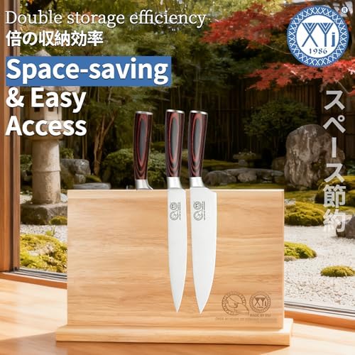 XYJ Magnetic Knife Block,Dual-Sided Magnets,Stable Countertop Knife Holder - Image 5