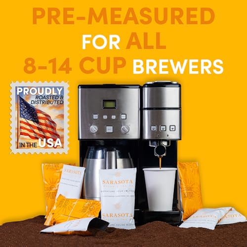 Breakfast Blend 2.5oz Coffee Packets – Medium Roast Bulk Ground Packs for 12-Cup Drip Brewers, Low Acid, Fresh-Sealed Fractional Bags, 36 Count by Sarasota Coffee - Image 3