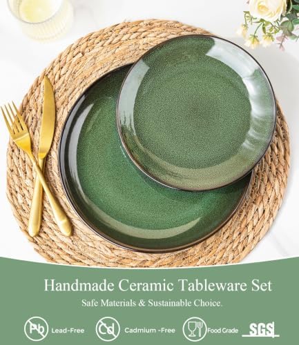 LeRatio Ceramic Dinnerware Sets for 8,24Pcs Porcelain Plates and Bowls Set - Image 2