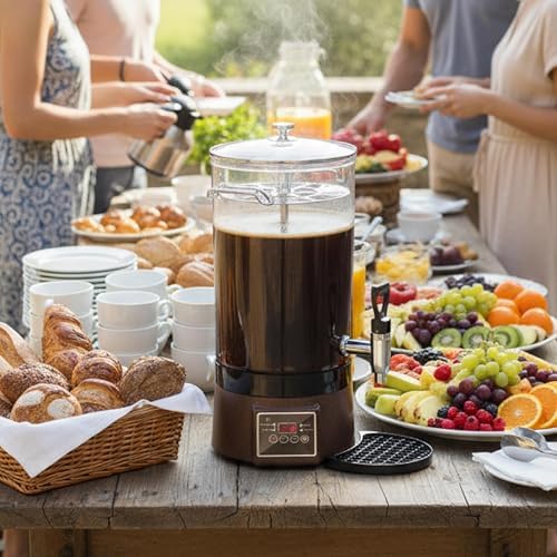 Commercial Coffee Urn Hot Beverage Dispenser Hot Chocolate Maker 19L 125Cup - Image 2