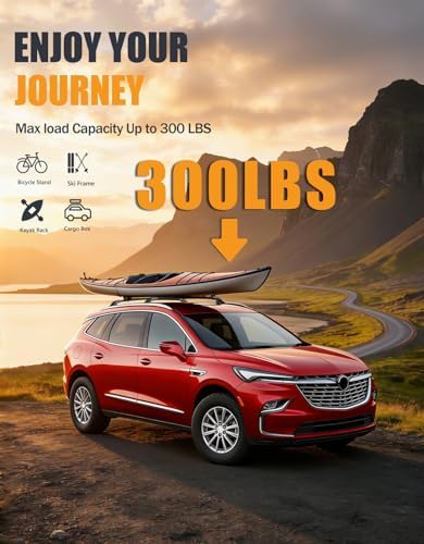 KINGGERI 300lbs Roof Rack Cross Bars for Buick Enclave 2018-2024 - Image 3