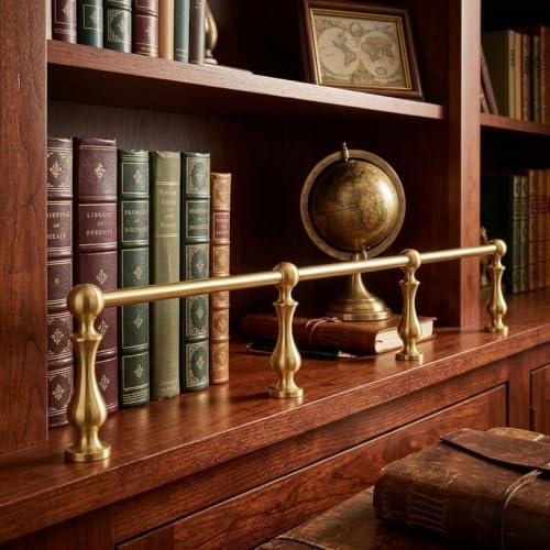 Brass Shelf Rail and Gallery Rails, Metal Floating Shelf Guard Railing - Image 3
