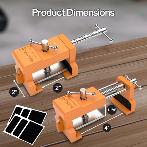 Cabinet Clamps 4 Pack, Face Frame Alignment Tool with Drill Guide - Image 2