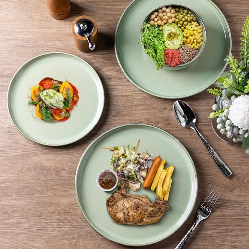 GBHOME Dinnerware Sets for 4, 12 Pieces Ceramic Plates and Bowls Set - Image 5