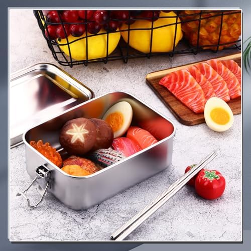 Umigy Stainless Steel Food Containers, 1000ml, Divided, 4 Pcs - Image 5